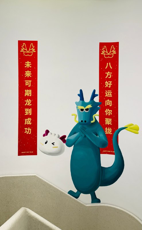 还以为是贴的贴纸，没想到是“画”的～配图