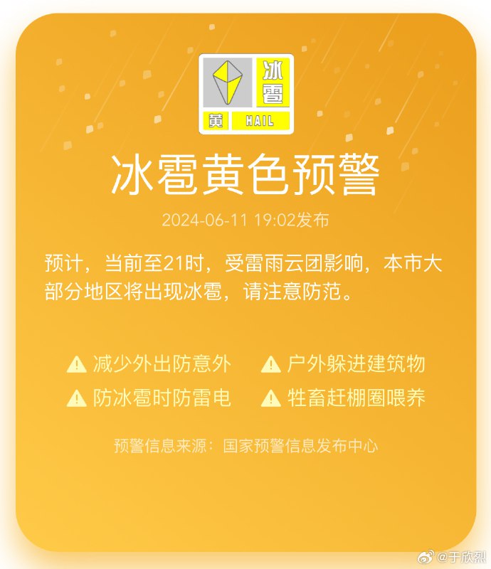 这天天的某个时段、某个地区就来个 10 级大风伴有雷电冰雹。配图
