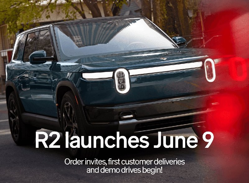 Rivian 确认 R2 于 6 月 9 日开启发布与交付配图